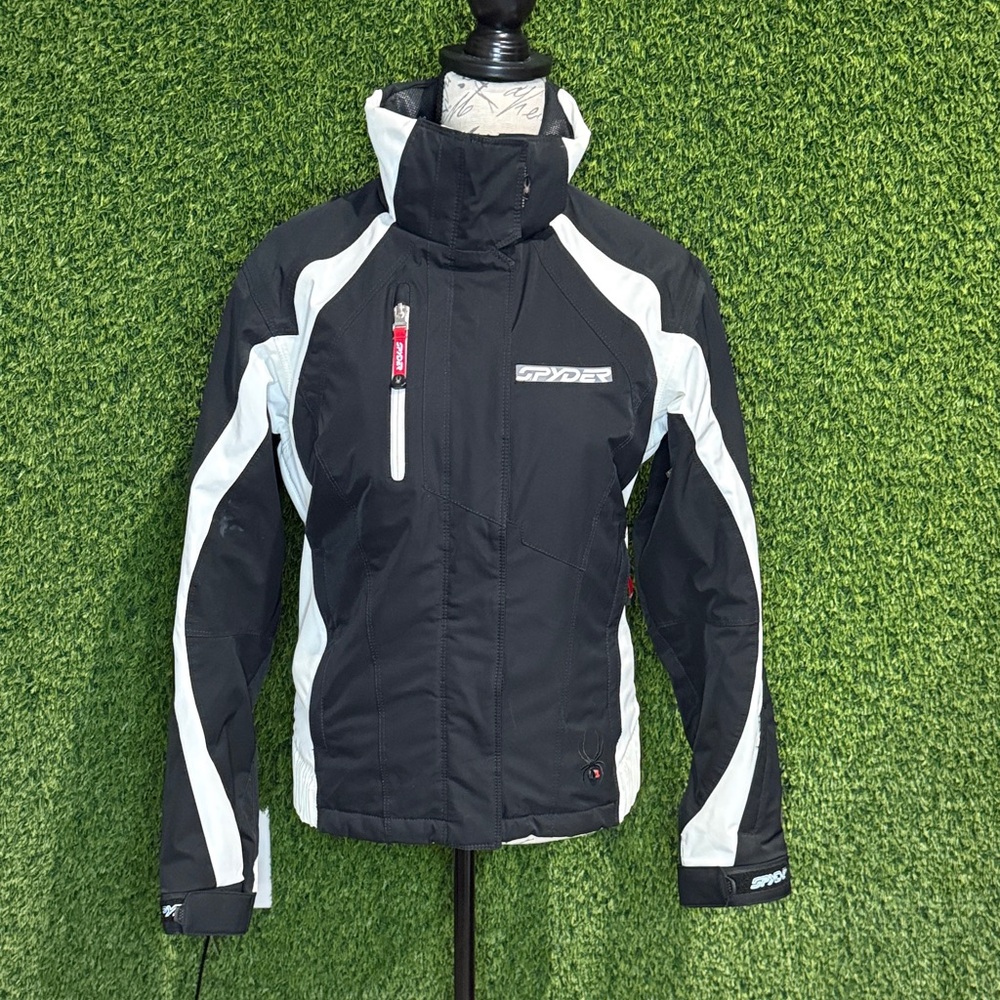 EUC Spyder Entrant Dermizax Women's Black and White Ski Jacket